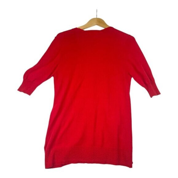 Johnny Was Button Floral‎ Embroidered Button Down Cardigan sz Small Red - Picture 5 of 7